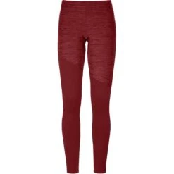 ORTOVOX FLEECE LIGHT LONG PANTS W DARK BLOOD BLEND 22