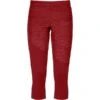 ORTOVOX FLEECE LIGHT SHORT PANTS W DARK BLOOD BLEND 22 -Columbia || Millet || Odlo Verkoopwinkel 9 105413 fleece light short pants w dark blood blend 87089 dbb 01