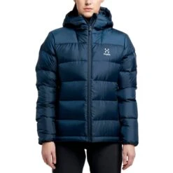 Haglöfs HAGLOFS BIELD DOWN HOOD WOMEN TARN BLUE 22 -Columbia || Millet || Odlo Verkoopwinkel 9 105918 bield down hood women tarn blue 604685 3n5 03
