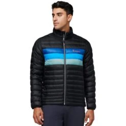 COTOPAXI FUEGO DOWN JACKET BLACK & PACIFIC STRIPE 23 -Columbia || Millet || Odlo Verkoopwinkel 9 110114 fuego down jacket black pacific stripe fj blkpas 03