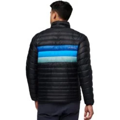 COTOPAXI FUEGO DOWN JACKET BLACK & PACIFIC STRIPE 23 -Columbia || Millet || Odlo Verkoopwinkel 9 110114 fuego down jacket black pacific stripe fj blkpas 04