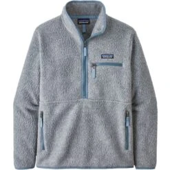 PATAGONIA W'S RETRO PILE P/O MARSUPIAL SALT GREY W/LIGHT PLUME GREY 23