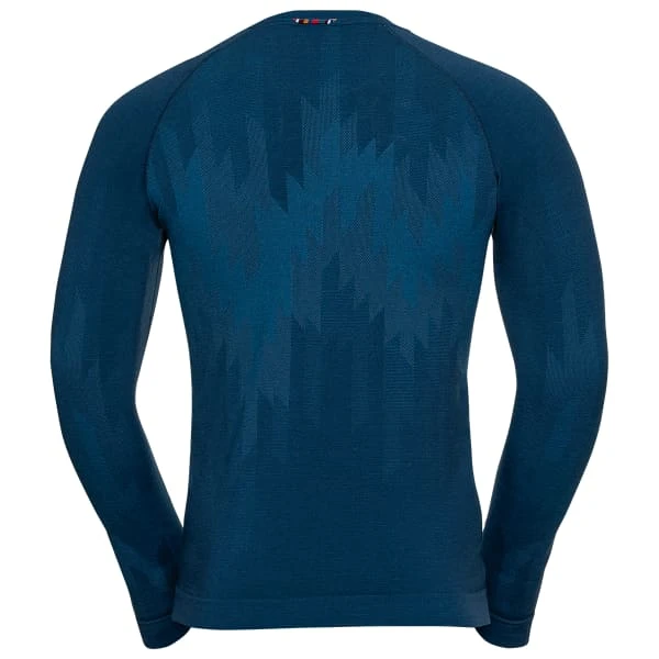 ODLO BL TOP CREW NECK L/S KINSHIP PW 200 BLUE WING TEAL MELANGE 23 4 ODLO BL TOP CREW NECK L/S KINSHIP PW 200 BLUE WING TEAL MELANGE 23 - Afbeelding 2