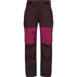 Haglöfs HAGLÖFS ELATION GTX PANT W BURGUNDY BROWN/DEEP PINK 22
