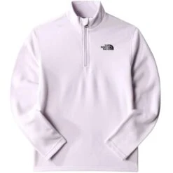THE NORTH FACE TEEN GLACIER 1/4 ZIP LAVENDER FOG 23