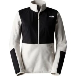 THE NORTH FACE W DIABLO MIDLAYER 1/4 ZIP SANDSTONE/TNF BLACK 23