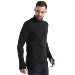 ICEBREAKER MERINO M QUANTUM III LS ZIP BLACK 23 -Columbia || Millet || Odlo Verkoopwinkel 9 124884 ib0a56fp001 03