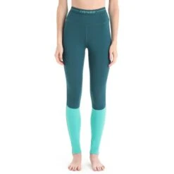 ICEBREAKER MERINO W ZONEKNIT 200 LEGGINGS GREEN GLORY/FRESH/CB 23 -Columbia || Millet || Odlo Verkoopwinkel 9 124893 ib0a56he840 03
