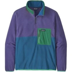 PATAGONIA M'S MICRODINI 1/2 ZIP P/O BAYOU BLUE 23