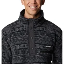 COLUMBIA M HELVETIA 1/2 SNAP FLEE BLACK 80S STRIP 23 -Columbia || Millet || Odlo Verkoopwinkel 9 128107 1889853 015 05