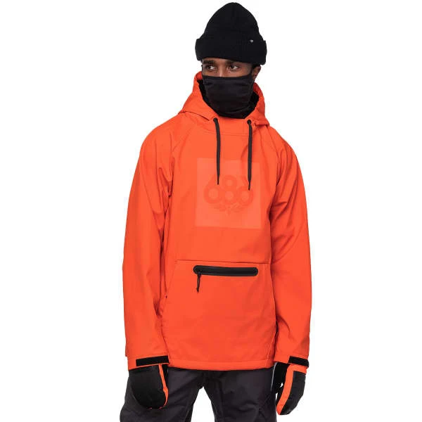 686 MNS WATERPROOF HOODY FLURO ORANGE 23 3 686 MNS WATERPROOF HOODY FLURO ORANGE 23
