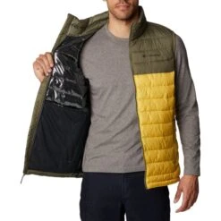 COLUMBIA POWDER LITE VEST GOLDEN NUGGET/STONE GREEN 23 -Columbia || Millet || Odlo Verkoopwinkel 9 128687 1748031 742 05