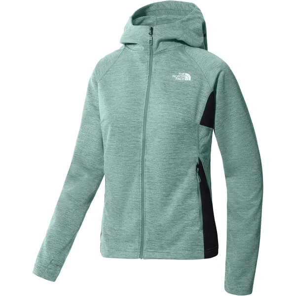 THE NORTH FACE W AO MIDLAYER FZ HOODIE WASABWHTHEATHR/TNFBLKHTHR 23 3 THE NORTH FACE W AO MIDLAYER FZ HOODIE WASABWHTHEATHR/TNFBLKHTHR 23