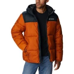 COLUMBIA PUFFECT HOODED JKT WARM COPPER BLK 23 -Columbia || Millet || Odlo Verkoopwinkel 9 129311 puffect hooded jkt warm copper blk 2008413 858 04