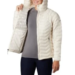 COLUMBIA POWDER LITE HOODED JKT W CHALK 20 -Columbia || Millet || Odlo Verkoopwinkel 9 63967 powder lite hooded jkt w chalk 1699071 191 05