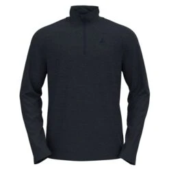 ODLO ROY MIDLAYER 1/2 ZIP DARK SAPPHIRE-BLACK-STRIPES 23