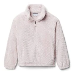 COLUMBIA FIRE SIDE II SHERPA HALF ZIP MINERAL PINK 22